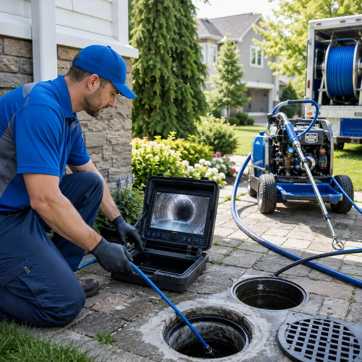 Outdoor drain cleaning professionals serving Battle Ground, IN