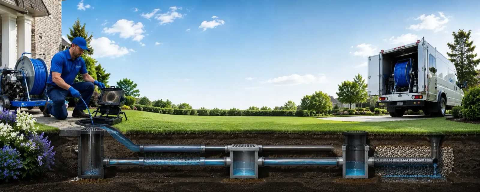 Outdoor drain cleaning information for Battle Ground, IN